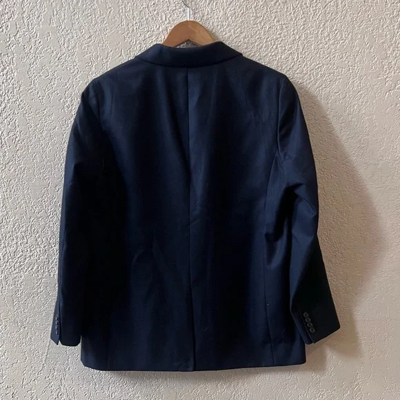 Alex Mill SoHo Blazer Men Sz XL Navy Blue One Button Pocket Wool Blend Lined NWT
